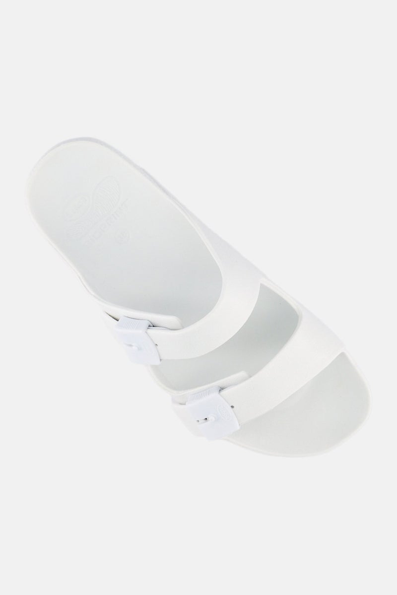 Scholl صنادل باهيا القابلة للتعديل للنساء، بيضاء - Image 3